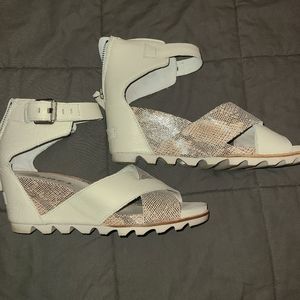 Sorel Joanie II snake skin sandals